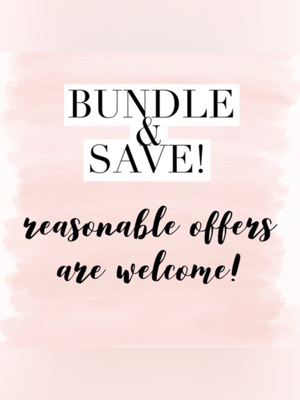 Bundle & Save Pink Promotional Sign